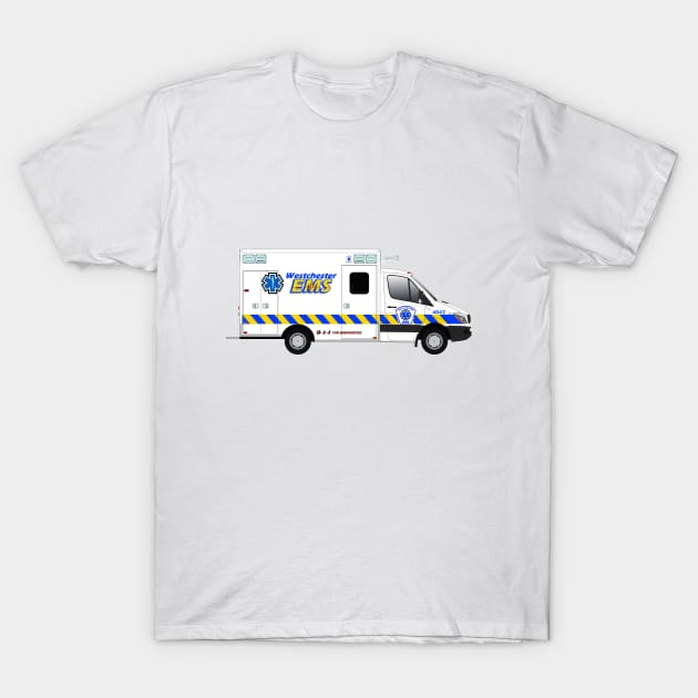 Westchester EMS ambulance T-Shirt by BassFishin